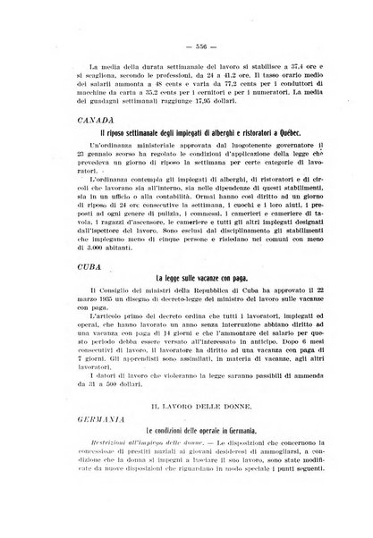 Informazioni sociali pubblicazione mensile curata dall'Ufficio corrispondente di Roma dell'Ufficio internazionale del lavoro, Ginevra