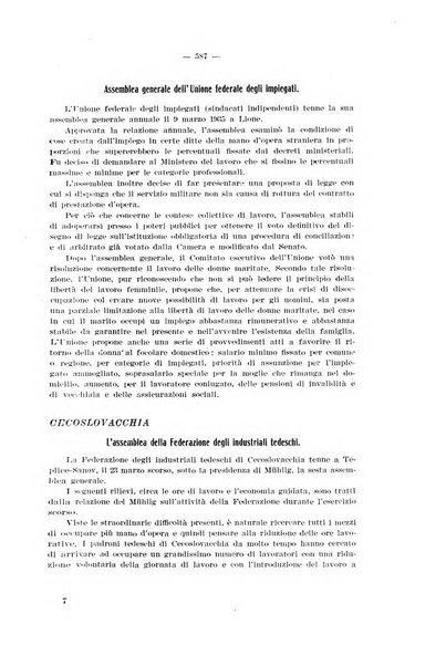 Informazioni sociali pubblicazione mensile curata dall'Ufficio corrispondente di Roma dell'Ufficio internazionale del lavoro, Ginevra