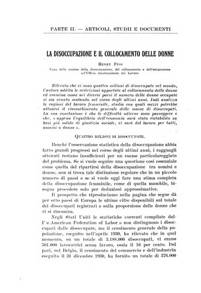 Informazioni sociali pubblicazione mensile curata dall'Ufficio corrispondente di Roma dell'Ufficio internazionale del lavoro, Ginevra