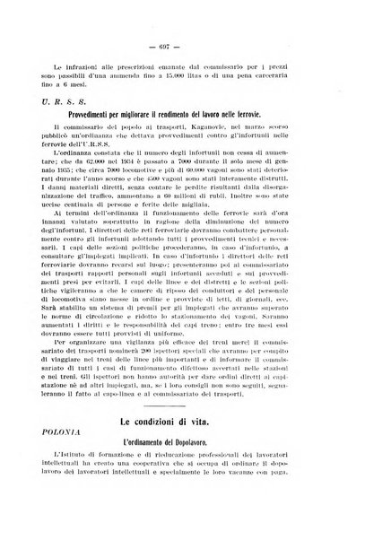 Informazioni sociali pubblicazione mensile curata dall'Ufficio corrispondente di Roma dell'Ufficio internazionale del lavoro, Ginevra