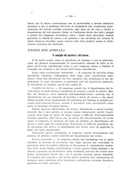 Informazioni sociali pubblicazione mensile curata dall'Ufficio corrispondente di Roma dell'Ufficio internazionale del lavoro, Ginevra