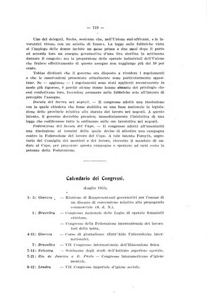 Informazioni sociali pubblicazione mensile curata dall'Ufficio corrispondente di Roma dell'Ufficio internazionale del lavoro, Ginevra