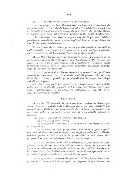 Informazioni sociali pubblicazione mensile curata dall'Ufficio corrispondente di Roma dell'Ufficio internazionale del lavoro, Ginevra