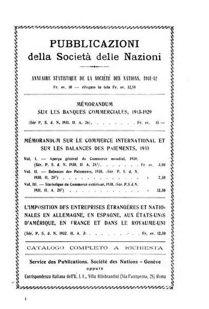 Informazioni sociali pubblicazione mensile curata dall'Ufficio corrispondente di Roma dell'Ufficio internazionale del lavoro, Ginevra