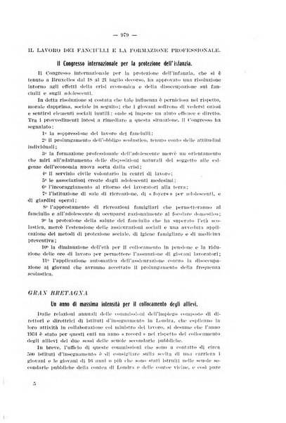 Informazioni sociali pubblicazione mensile curata dall'Ufficio corrispondente di Roma dell'Ufficio internazionale del lavoro, Ginevra