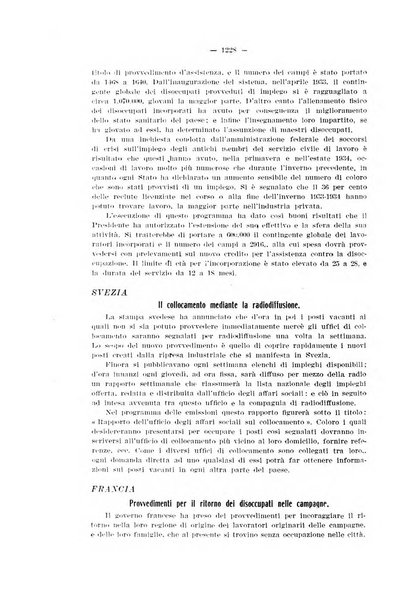 Informazioni sociali pubblicazione mensile curata dall'Ufficio corrispondente di Roma dell'Ufficio internazionale del lavoro, Ginevra