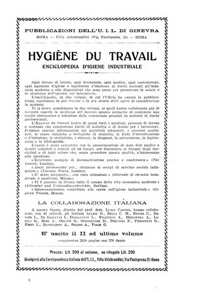 Informazioni sociali pubblicazione mensile curata dall'Ufficio corrispondente di Roma dell'Ufficio internazionale del lavoro, Ginevra