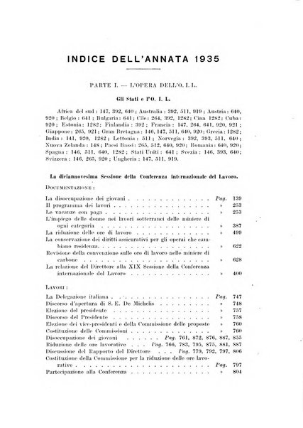 Informazioni sociali pubblicazione mensile curata dall'Ufficio corrispondente di Roma dell'Ufficio internazionale del lavoro, Ginevra