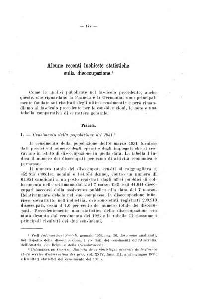 Informazioni sociali pubblicazione mensile curata dall'Ufficio corrispondente di Roma dell'Ufficio internazionale del lavoro, Ginevra