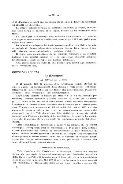 Informazioni sociali pubblicazione mensile curata dall'Ufficio corrispondente di Roma dell'Ufficio internazionale del lavoro, Ginevra