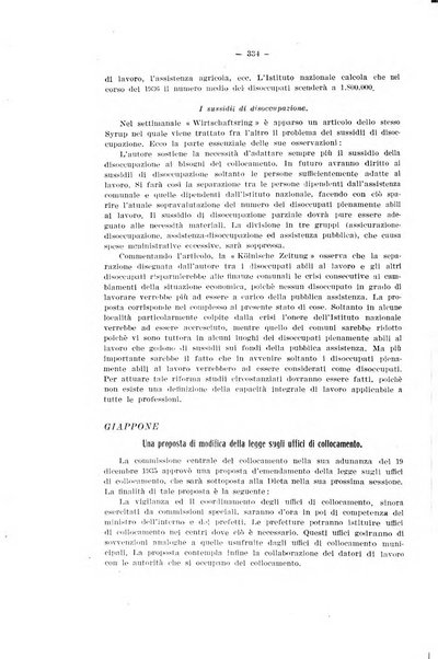 Informazioni sociali pubblicazione mensile curata dall'Ufficio corrispondente di Roma dell'Ufficio internazionale del lavoro, Ginevra