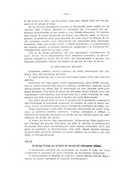 Informazioni sociali pubblicazione mensile curata dall'Ufficio corrispondente di Roma dell'Ufficio internazionale del lavoro, Ginevra