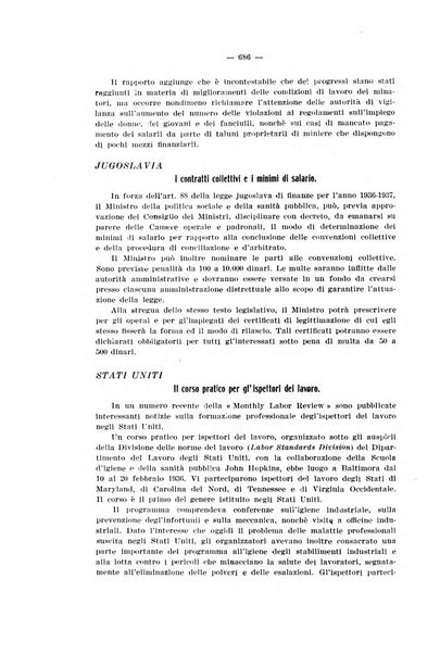 Informazioni sociali pubblicazione mensile curata dall'Ufficio corrispondente di Roma dell'Ufficio internazionale del lavoro, Ginevra