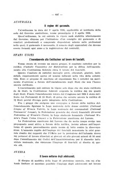 Informazioni sociali pubblicazione mensile curata dall'Ufficio corrispondente di Roma dell'Ufficio internazionale del lavoro, Ginevra