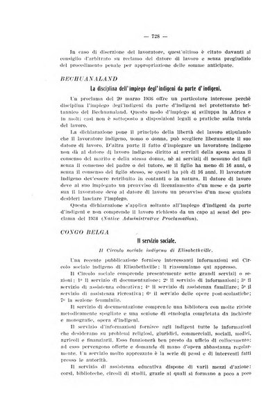 Informazioni sociali pubblicazione mensile curata dall'Ufficio corrispondente di Roma dell'Ufficio internazionale del lavoro, Ginevra