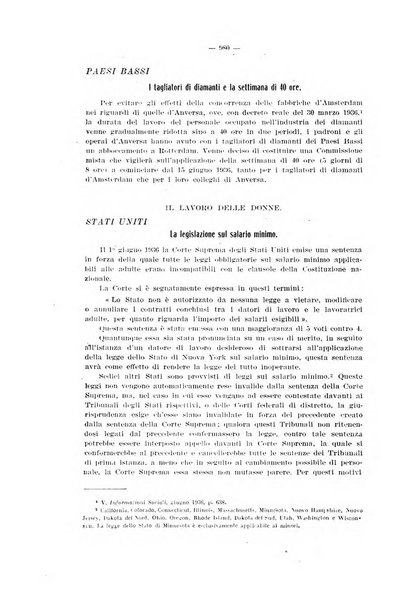 Informazioni sociali pubblicazione mensile curata dall'Ufficio corrispondente di Roma dell'Ufficio internazionale del lavoro, Ginevra