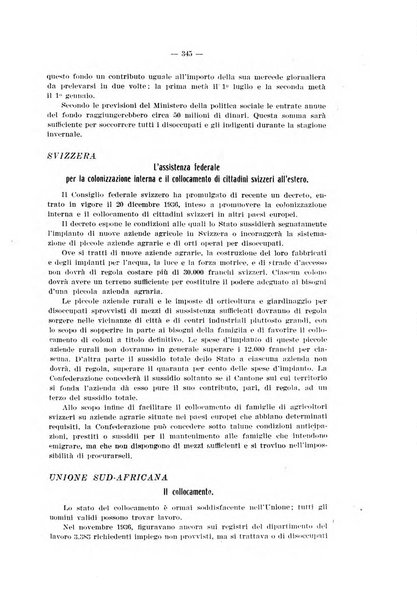 Informazioni sociali pubblicazione mensile curata dall'Ufficio corrispondente di Roma dell'Ufficio internazionale del lavoro, Ginevra