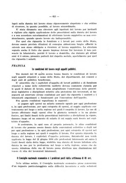 Informazioni sociali pubblicazione mensile curata dall'Ufficio corrispondente di Roma dell'Ufficio internazionale del lavoro, Ginevra