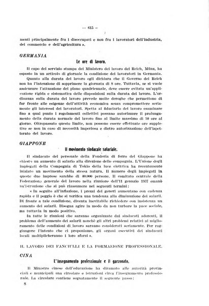 Informazioni sociali pubblicazione mensile curata dall'Ufficio corrispondente di Roma dell'Ufficio internazionale del lavoro, Ginevra