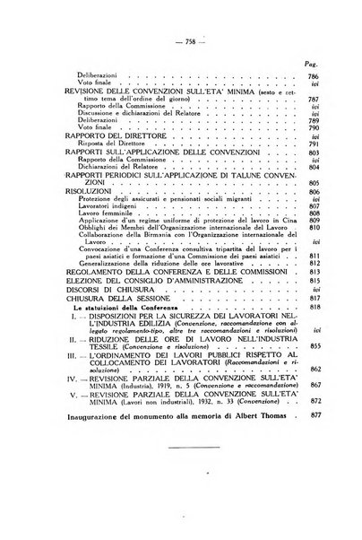 Informazioni sociali pubblicazione mensile curata dall'Ufficio corrispondente di Roma dell'Ufficio internazionale del lavoro, Ginevra