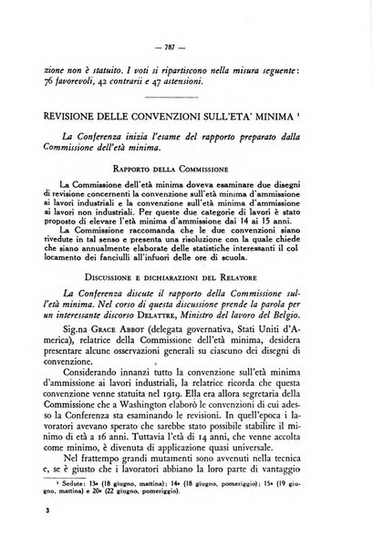 Informazioni sociali pubblicazione mensile curata dall'Ufficio corrispondente di Roma dell'Ufficio internazionale del lavoro, Ginevra