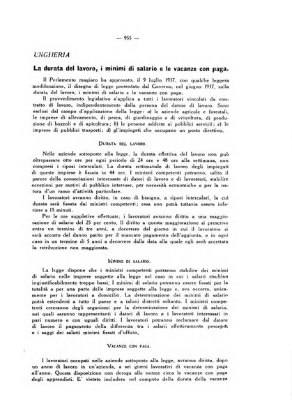 Informazioni sociali pubblicazione mensile curata dall'Ufficio corrispondente di Roma dell'Ufficio internazionale del lavoro, Ginevra