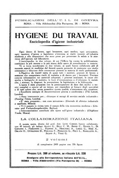 Informazioni sociali pubblicazione mensile curata dall'Ufficio corrispondente di Roma dell'Ufficio internazionale del lavoro, Ginevra