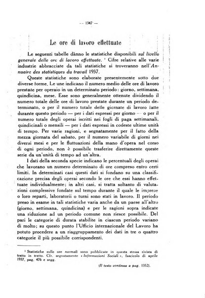 Informazioni sociali pubblicazione mensile curata dall'Ufficio corrispondente di Roma dell'Ufficio internazionale del lavoro, Ginevra