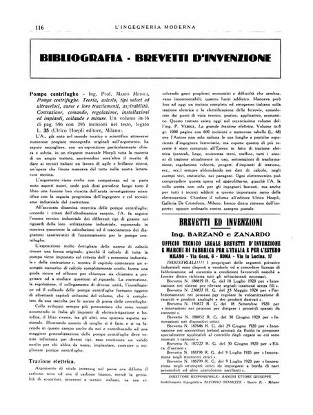 L'Ingegneria moderna rassegna di tecnologie industriali, agrarie, edilizie, idrauliche, stradali, ferroviarie