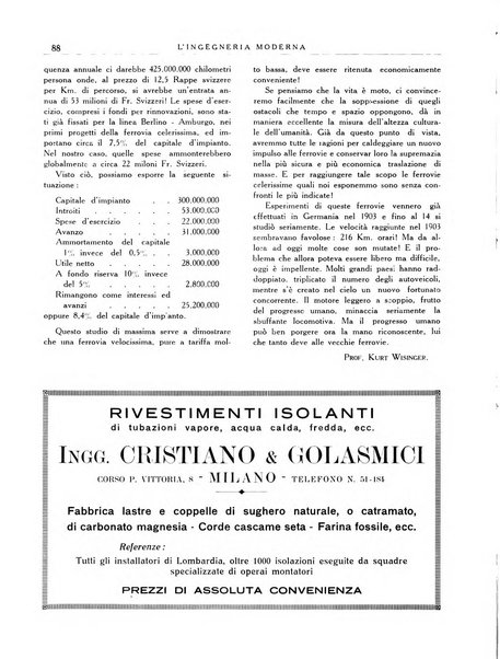 L'Ingegneria moderna rassegna di tecnologie industriali, agrarie, edilizie, idrauliche, stradali, ferroviarie