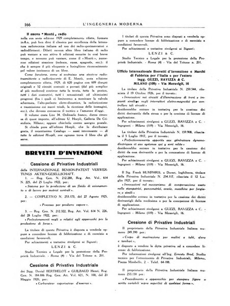 L'Ingegneria moderna rassegna di tecnologie industriali, agrarie, edilizie, idrauliche, stradali, ferroviarie