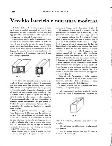 L'Ingegneria moderna rassegna di tecnologie industriali, agrarie, edilizie, idrauliche, stradali, ferroviarie