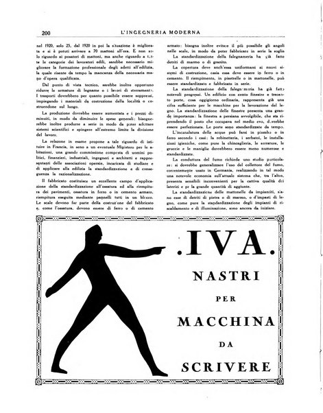 L'Ingegneria moderna rassegna di tecnologie industriali, agrarie, edilizie, idrauliche, stradali, ferroviarie