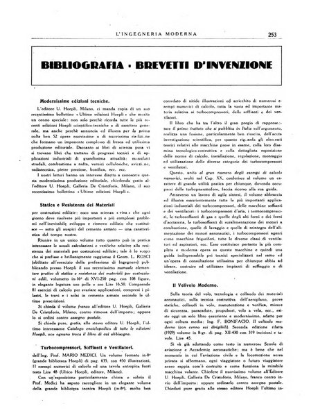 L'Ingegneria moderna rassegna di tecnologie industriali, agrarie, edilizie, idrauliche, stradali, ferroviarie