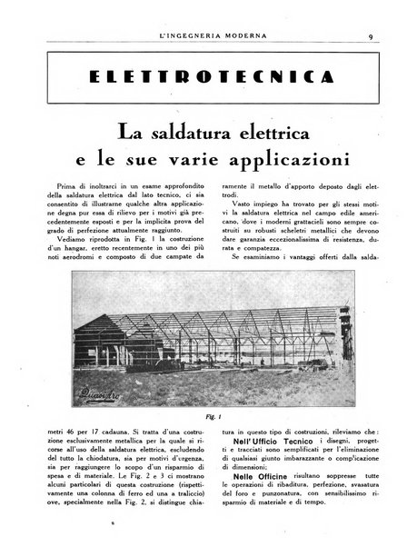 L'Ingegneria moderna rassegna di tecnologie industriali, agrarie, edilizie, idrauliche, stradali, ferroviarie