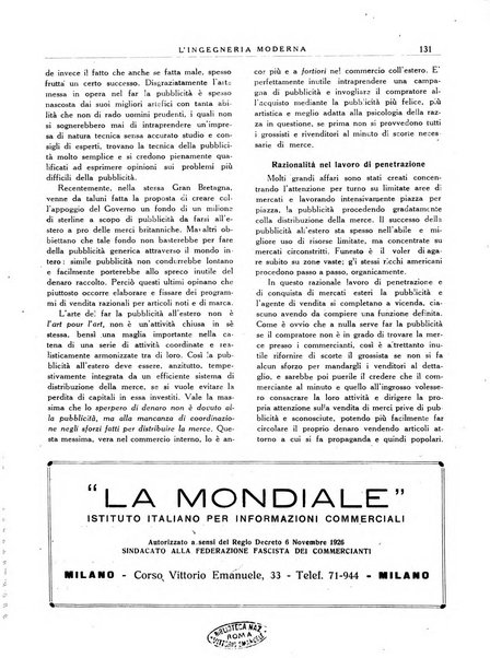 L'Ingegneria moderna rassegna di tecnologie industriali, agrarie, edilizie, idrauliche, stradali, ferroviarie