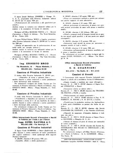 L'Ingegneria moderna rassegna di tecnologie industriali, agrarie, edilizie, idrauliche, stradali, ferroviarie