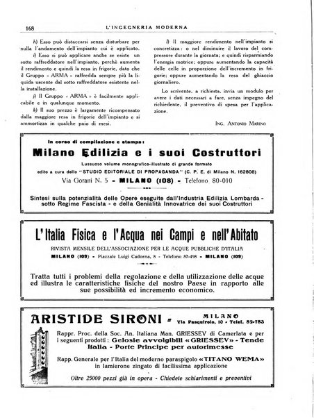 L'Ingegneria moderna rassegna di tecnologie industriali, agrarie, edilizie, idrauliche, stradali, ferroviarie