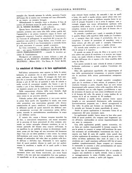 L'Ingegneria moderna rassegna di tecnologie industriali, agrarie, edilizie, idrauliche, stradali, ferroviarie