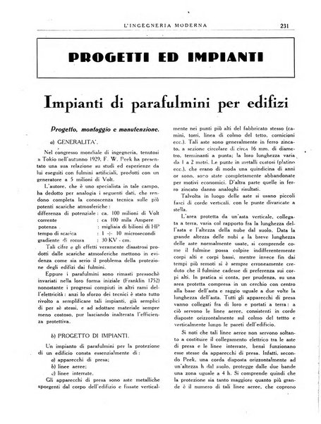 L'Ingegneria moderna rassegna di tecnologie industriali, agrarie, edilizie, idrauliche, stradali, ferroviarie