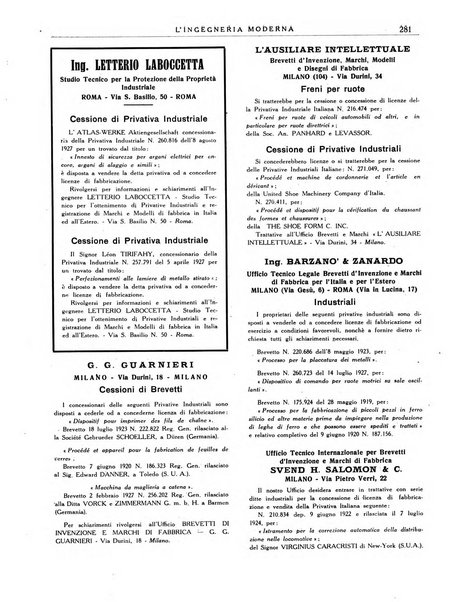 L'Ingegneria moderna rassegna di tecnologie industriali, agrarie, edilizie, idrauliche, stradali, ferroviarie