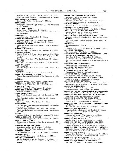 L'Ingegneria moderna rassegna di tecnologie industriali, agrarie, edilizie, idrauliche, stradali, ferroviarie