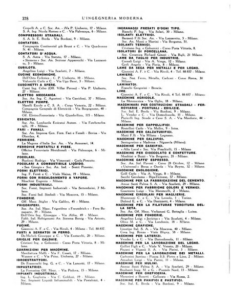 L'Ingegneria moderna rassegna di tecnologie industriali, agrarie, edilizie, idrauliche, stradali, ferroviarie