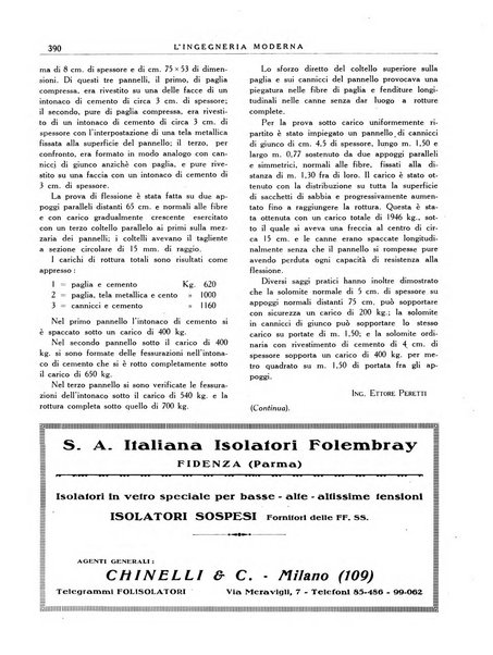 L'Ingegneria moderna rassegna di tecnologie industriali, agrarie, edilizie, idrauliche, stradali, ferroviarie