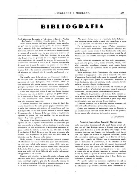 L'Ingegneria moderna rassegna di tecnologie industriali, agrarie, edilizie, idrauliche, stradali, ferroviarie