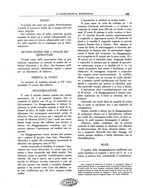 L'Ingegneria moderna rassegna di tecnologie industriali, agrarie, edilizie, idrauliche, stradali, ferroviarie