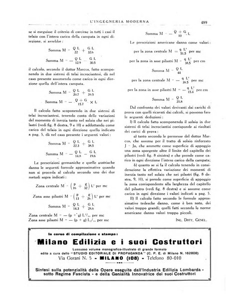 L'Ingegneria moderna rassegna di tecnologie industriali, agrarie, edilizie, idrauliche, stradali, ferroviarie