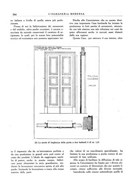 L'Ingegneria moderna rassegna di tecnologie industriali, agrarie, edilizie, idrauliche, stradali, ferroviarie