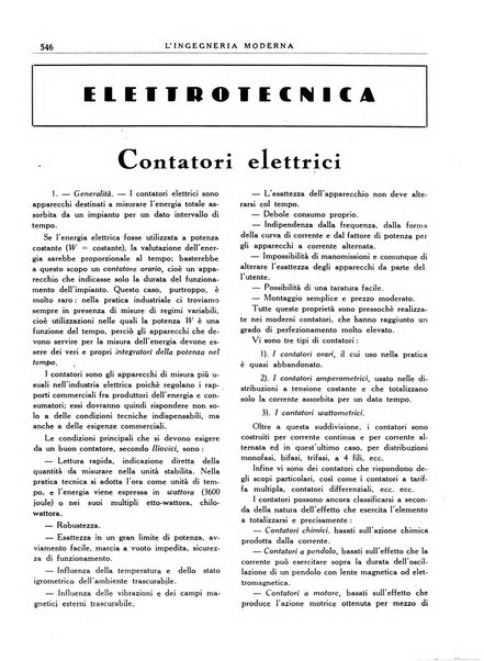 L'Ingegneria moderna rassegna di tecnologie industriali, agrarie, edilizie, idrauliche, stradali, ferroviarie