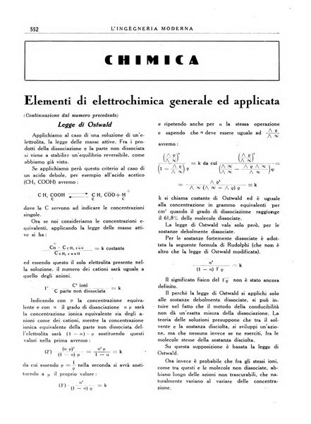 L'Ingegneria moderna rassegna di tecnologie industriali, agrarie, edilizie, idrauliche, stradali, ferroviarie